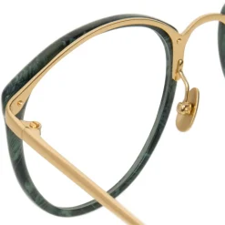 Linda Farrow - 251 C43 Oval Optical Frames - Jade - Linda Farrow Eyewear - Avvenice
