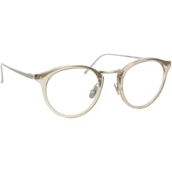 Linda Farrow - 808 C5 Oval Optical Frames - Truffle - Linda Farrow Eyewear - Avvenice