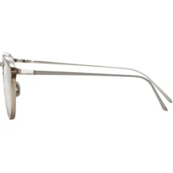 Linda Farrow - 808 C5 Oval Optical Frames - Truffle - Linda Farrow Eyewear - Avvenice
