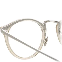 Linda Farrow - 808 C5 Oval Optical Frames - Truffle - Linda Farrow Eyewear - Avvenice