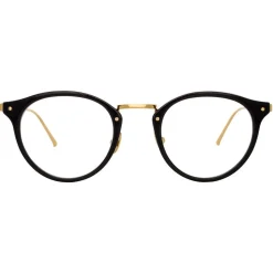 Linda Farrow - 808 C1 Oval Optical Frames - Black - Linda Farrow Eyewear - Avvenice