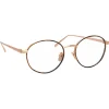 Linda Farrow - 718 C4 Oval Optical Frames - Rose Gold and Tortoiseshell - Linda Farrow Eyewear - Avvenice