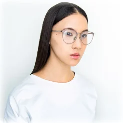 Linda Farrow - 251 C57 Oval Optical Frames - Milky Grey - Linda Farrow Eyewear - Avvenice
