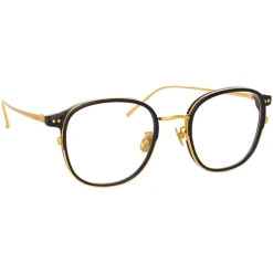 Linda Farrow - 803 C5 Oval Optical Frames - Optical Lens in Black Frame - Linda Farrow Eyewear - Avvenice