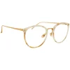 Linda Farrow - 251 C45 Oval Optical Frames - Quartz - Linda Farrow Eyewear - Avvenice