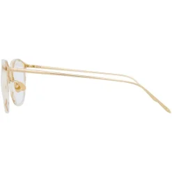 Linda Farrow - 251 C45 Oval Optical Frames - Quartz - Linda Farrow Eyewear - Avvenice