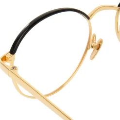 Linda Farrow - 580 C1 Oval Optical Frames - Gold - Linda Farrow Eyewear - Avvenice