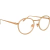 Linda Farrow - 182 C21 Oval Optical Frames - Milky Peach - Linda Farrow Eyewear - Avvenice