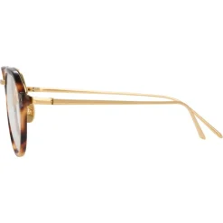 Linda Farrow - 717 C8 Oval Optical Frames - Tortoiseshell - Linda Farrow Eyewear - Avvenice