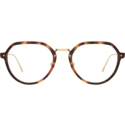 Linda Farrow - 717 C8 Oval Optical Frames - Tortoiseshell - Linda Farrow Eyewear - Avvenice