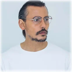 Linda Farrow - 502 C3 Oval Optical Frames - Rose Gold and Mocha - Linda Farrow Eyewear - Avvenice