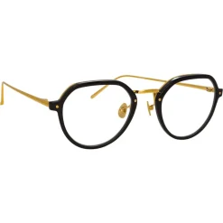 Linda Farrow - 717 C6 Oval Optical Frames - Black - Linda Farrow Eyewear - Avvenice