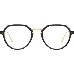Linda Farrow - 717 C6 Oval Optical Frames - Black - Linda Farrow Eyewear - Avvenice