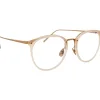 Linda Farrow - 251 C56 Oval Optical Frames - Milky Peach - Linda Farrow Eyewear - Avvenice