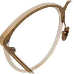 Linda Farrow - 251 C56 Oval Optical Frames - Milky Peach - Linda Farrow Eyewear - Avvenice