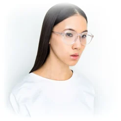 Linda Farrow - 40 C26 Oval Optical Frames - Clear and Milky Pink - Linda Farrow Eyewear - Avvenice