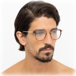 Linda Farrow - 803 C6 Oval Optical Frames - Optical Lens in Tortoise Frame - Linda Farrow Eyewear - Avvenice