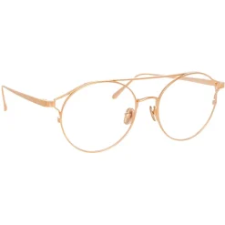 Linda Farrow - 825 C10 Oval Optical Frames - Optical Lens in Rose Gold Frame - Linda Farrow Eyewear - Avvenice