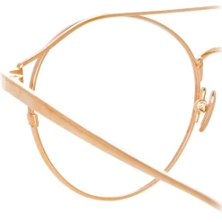 Linda Farrow - 825 C10 Oval Optical Frames - Optical Lens in Rose Gold Frame - Linda Farrow Eyewear - Avvenice