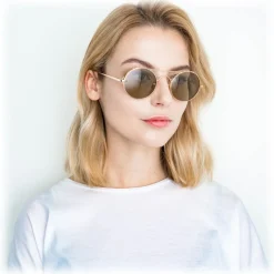 Linda Farrow - 427 C11 Oval Sunglasses - Yellow Gold - Linda Farrow Eyewear - Avvenice