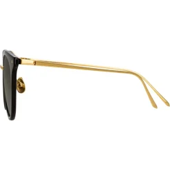 Linda Farrow - 722 C1 Oval Sunglasses - Black - Linda Farrow Eyewear - Avvenice