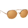 Linda Farrow - 730 C3 Oval Sunglasses - Rose Gold - Linda Farrow Eyewear - Avvenice