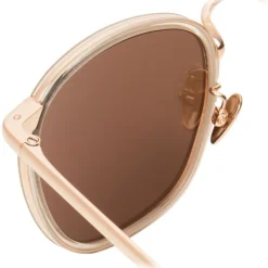 Linda Farrow - 562 C3 Oval Sunglasses - Clear - Linda Farrow Eyewear - Avvenice
