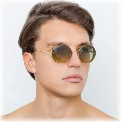 Linda Farrow - 730 C5 Oval Sunglasses - Yellow Gold - Linda Farrow Eyewear - Avvenice
