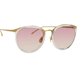 Linda Farrow - 251 C60 Oval Sunglasses - Clear - Linda Farrow Eyewear - Avvenice