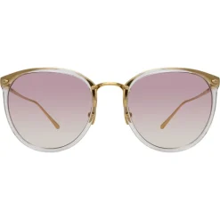 Linda Farrow - 251 C60 Oval Sunglasses - Clear - Linda Farrow Eyewear - Avvenice