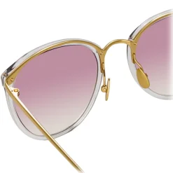 Linda Farrow - 251 C60 Oval Sunglasses - Clear - Linda Farrow Eyewear - Avvenice