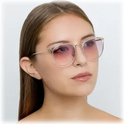 Linda Farrow - 251 C60 Oval Sunglasses - Clear - Linda Farrow Eyewear - Avvenice