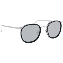 Linda Farrow - 562 C2 Oval Sunglasses - Black - Linda Farrow Eyewear - Avvenice