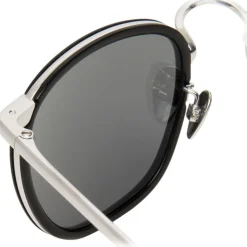 Linda Farrow - 562 C2 Oval Sunglasses - Black - Linda Farrow Eyewear - Avvenice