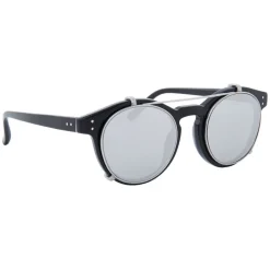 Linda Farrow - 569 C2 Oval Sunglasses - Black - Linda Farrow Eyewear - Avvenice
