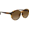 Linda Farrow - 652 C4 Oval Sunglasses - Tortoiseshell - Linda Farrow Eyewear - Avvenice