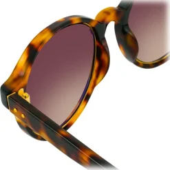 Linda Farrow - 652 C4 Oval Sunglasses - Tortoiseshell - Linda Farrow Eyewear - Avvenice