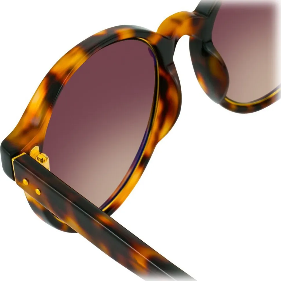 Linda Farrow - 652 C4 Oval Sunglasses - Tortoiseshell - Linda Farrow Eyewear - Avvenice