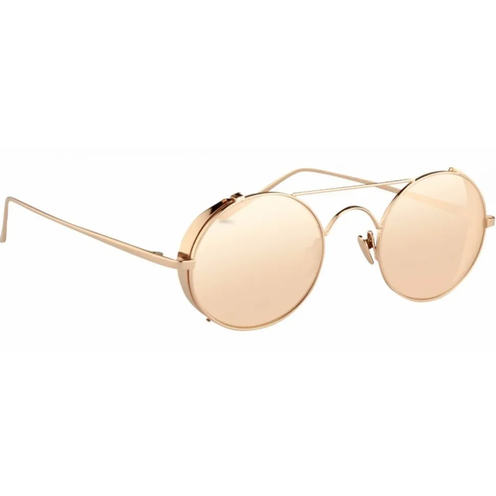 Linda Farrow - 427 C3 Oval Sunglasses - Rose Gold - Linda Farrow Eyewear - Gigi Hagid - Elle Macpherson - Official - Avvenice