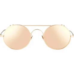 Linda Farrow - 427 C3 Oval Sunglasses - Rose Gold - Linda Farrow Eyewear - Gigi Hagid - Elle Macpherson - Official - Avvenice
