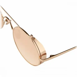 Linda Farrow - 427 C3 Oval Sunglasses - Rose Gold - Linda Farrow Eyewear - Gigi Hagid - Elle Macpherson - Official - Avvenice