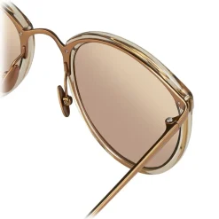Linda Farrow - 251 C36 Oval Sunglasses - Ash - Linda Farrow Eyewear - Avvenice