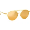 Linda Farrow - 825 C1 Oval Sunglasses - Yellow Gold - Linda Farrow Eyewear - Avvenice
