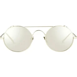 Linda Farrow - 427 C2 Oval Sunglasses - White Gold - Linda Farrow Eyewear - Gigi Hagid - Elle Macpherson - Official - Avvenice