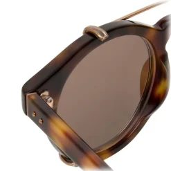 Linda Farrow - 569 C3 Oval Sunglasses - Gold - Linda Farrow Eyewear - Avvenice