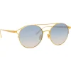 Linda Farrow - 825 C7 Oval Sunglasses - Yellow Gold - Linda Farrow Eyewear - Avvenice