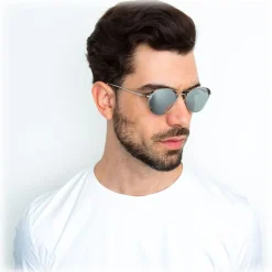 Linda Farrow - 623 C2 Oval Sunglasses - White Gold - Linda Farrow Eyewear - Avvenice