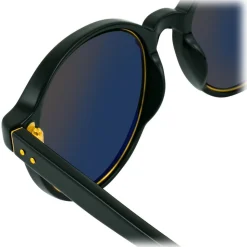 Linda Farrow - 652 C1 Oval Sunglasses - Black - Linda Farrow Eyewear - Avvenice