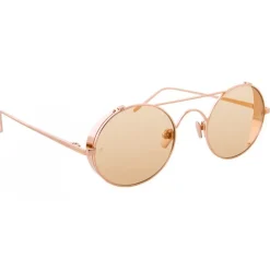 Linda Farrow - 427 C13 Oval Sunglasses - Rose Gold - Linda Farrow Eyewear - Avvenice