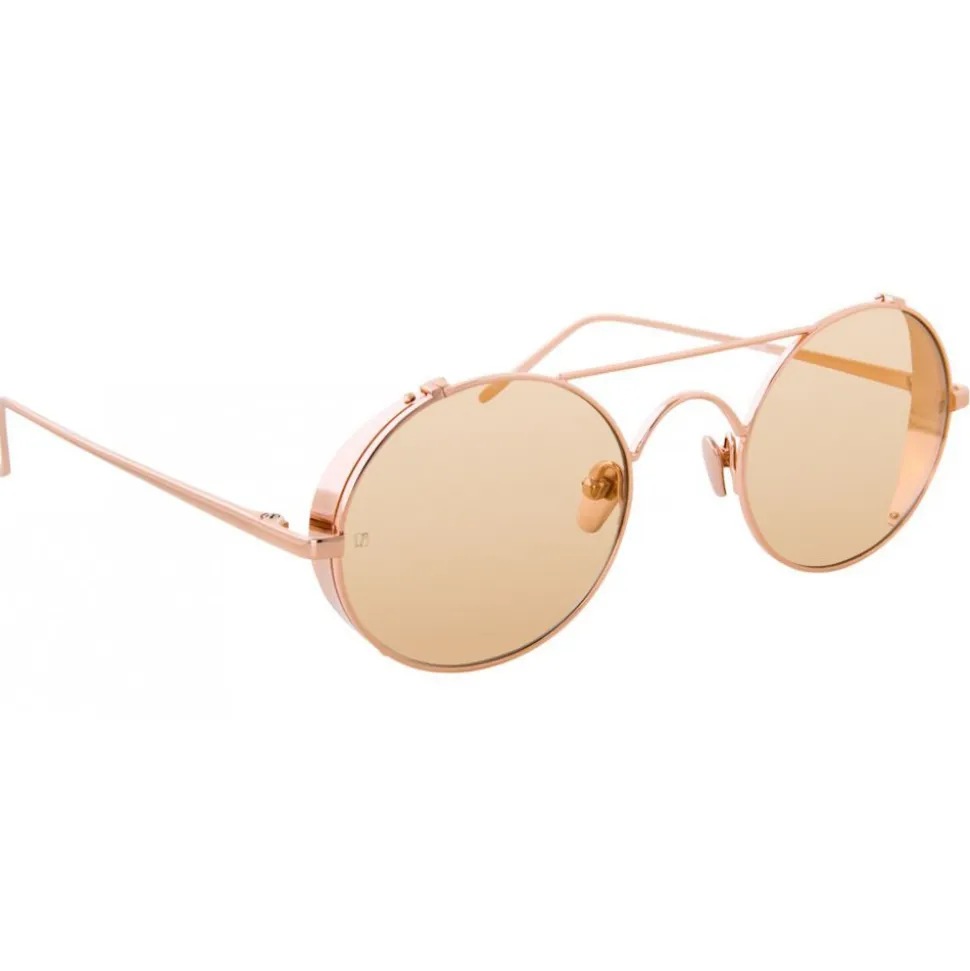 Linda Farrow - 427 C13 Oval Sunglasses - Rose Gold - Linda Farrow Eyewear - Avvenice